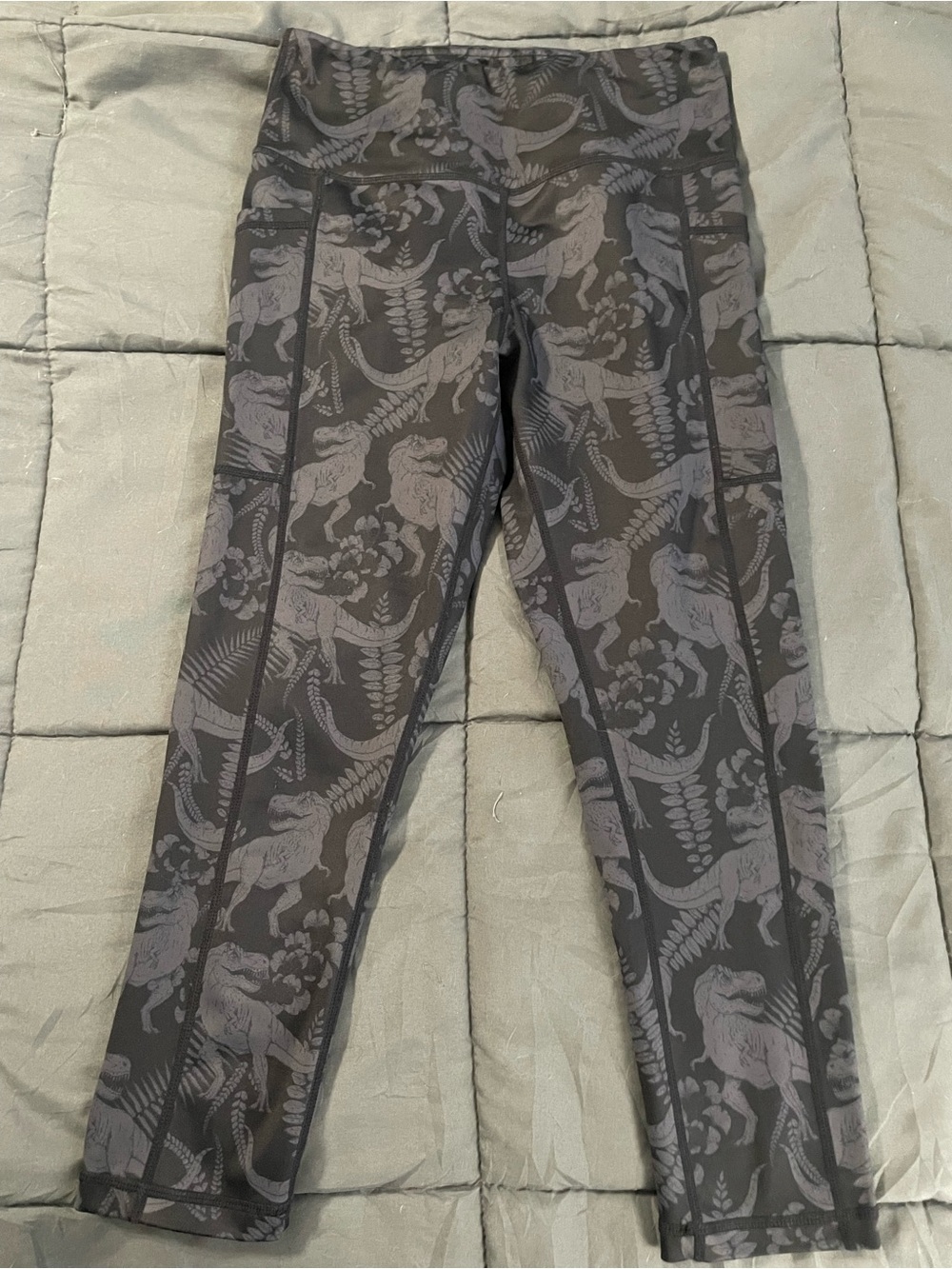 Constantly Varied Gear T-Flex Dinosaur Printed Capri Leggings XS